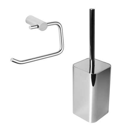 Set 2 Pezzi Accessori da Bagno Magnolia 003 Ottone Cromato