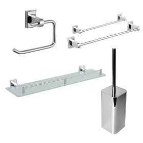 Set 5 Pezzi Accessori da Bagno Magnolia 009 Ottone Cromato