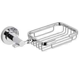 Griglia Porta Sapone a Parete da Bagno Narciso in Ottone Cromato 