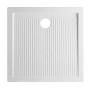 Ogomondo Box Doccia Book 2 Lati Cristallo Trasparente 80x80 +Piatto in Porcellana
