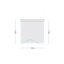 Box Doccia Book 3 Lati Cristallo Trasparente 80x80x80 + Piatto in Porcellana