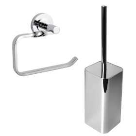Set 2 Pezzi Accessori da Bagno Narciso 003 Ottone Cromato