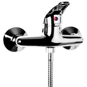 Miscelatore Monocomando Esterno Doccia Serie Delfino Ottone Colore Cromato Bagno