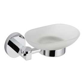 Porta Sapone Saponetta a Parete da Bagno Margherita Ottone Cromato 