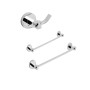 Set 3 Pezzi Accessori da Bagno Margherita 005 Ottone Cromato