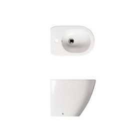 Bidet Althea Cover a Pavimento Bianco 