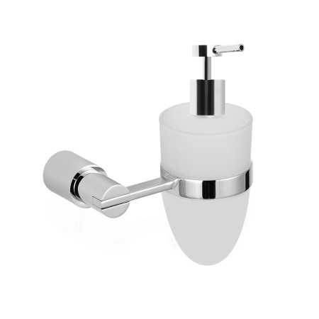 Dispenser con Beccuccio per Sapone da Bagno a Parete Orchidea in Ottone Cromato 