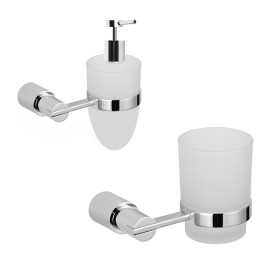 Set 2 Pezzi Accessori da Bagno Orchidea 002 Ottone Cromato