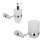 Set 2 Pezzi Accessori da Bagno Orchidea 002 Ottone Cromato