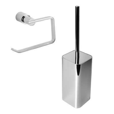 Set 2 Pezzi Accessori da Bagno Orchidea 003 Ottone Cromato