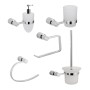 Set 5 Pezzi Accessori da Bagno Orchidea 006 Ottone Cromato