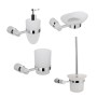Set 4 Pezzi Accessori da Bagno Orchidea 010 Ottone Cromato