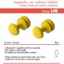 Pika Shop Appendini per Termoarredo Modello Liu' Giallo Confezione da 2 Pezzi