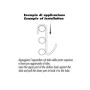 Pika Shop Appendino per Termoarredo Tubo orizzontale Modello Hook Nero