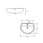 Lavabo Bianco 55 cm Pozzi Ginori Colibrì 2
