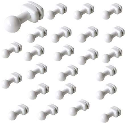 Pika Shop Appendini per Termoarredo Modello Liu' Sfera Bianco 24 Pezzi
