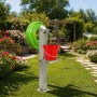 Fontana da Giardino a Colonna esterno MAGNOLIA Acciaio Inox Spazzolato H 95 cm