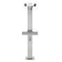 Fontana da Giardino a Colonna esterno MAGNOLIA Acciaio Inox Spazzolato H 95 cm