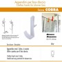 Pika Shop 12 PZ Appendino per Box Doccia Modello Cobra Cromato