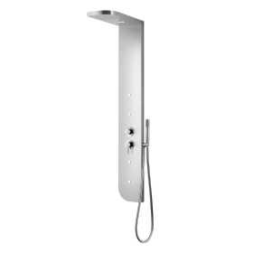 Colonna Doccia acciaio inox 4 funzioni getto a cascata 4 bocchette idro lombari L20xP50xH150 005