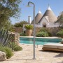  Colonna Doccia Acciaio Inox Summer a Pavimento da Giardino Da Esterno Outdoor