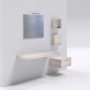 Ogomondo Cassettiera in laminato sospesa per Mensoloni da appoggio MADE IN ITALY