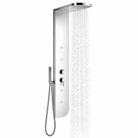 Colonna Doccia Acciaio Inox 3 Funzioni 4 Bocchette Idro Lombari L20xP50xH150 005B