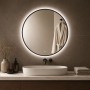 Specchio Tondo Retroilluminato Led Con Interruttore Touch Bagno Zona Giorno