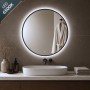 Specchio Tondo Retroilluminato Led Con Interruttore Touch Bagno Zona Giorno