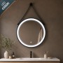Specchio per Bagno ed Embienti Tondo Retroilluminato Led Con Interruttore Touch