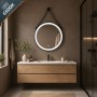 Specchio per Bagno ed Embienti Tondo Retroilluminato Led Con Interruttore Touch