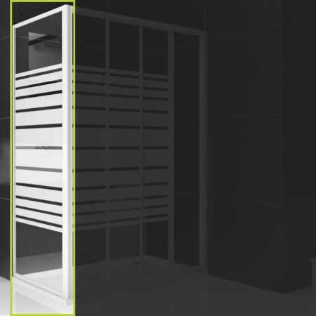 Parete Fissa Per Box Doccia Porta Scorrevole Slide Bianca