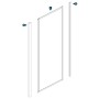 Parete Fissa Per Box Doccia Porta Scorrevole Slide Bianca