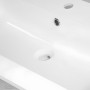 Lavabo Da Incasso In Mineral Marmo Bianco 81X46 Elegante e Pratico per Mobile Bagno