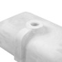 Lavabo Da Incasso In Mineral Marmo Bianco 81X46 Elegante e Pratico per Mobile Bagno
