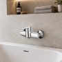Miscelatore Monocomando Asia Esterno da Doccia in Ottone Colore Cromato