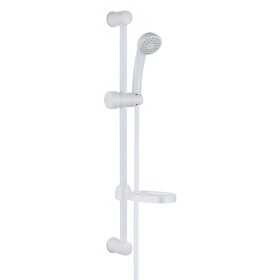 Saliscendi in abs bianco Blush con doccetta e portasapone campeggio nautica giardino