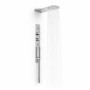 Wall Kit A Parete Da Incasso A Muro Acciaio Inox + Soffione Doccia a Parete Acciaio Inox Punta Tonda