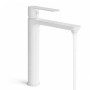 Rubinetto Miscelatore Oceania Per Lavabo Bocca Alta In Ottone Bianco Opaco