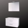 Mobile da bagno sospeso Spring Bianco con lavabo specchio MADE IN ITALY
