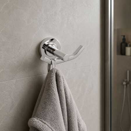 Appendino Serie Luparia In Ottone Cromato Lucido Per Un Bagno Elegante