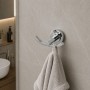 Appendino Serie Luparia In Ottone Cromato Lucido Per Un Bagno Elegante