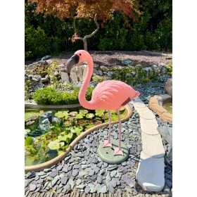 Fenicottero Rosa Decorazione per Laghetti e Giardini Altezza 87 Cm
