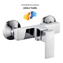 Miscelatore Esterno Doccia Rubinetto Monocomando Cromato