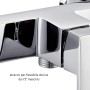 Miscelatore Esterno Doccia Rubinetto Monocomando Cromato