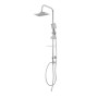 Colonna Doccia Attrezzata Modello Aries In Ottone Cromato Fissaggi ABS Regolabili