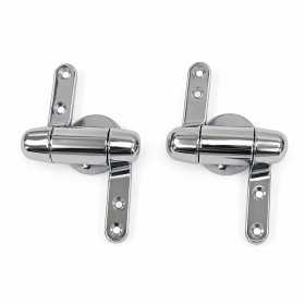 Cerniere Cromate Per Sedile Wc Con Chiusura Rallentata Fissaggi Inclusi 