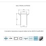 Lato Fisso Per Porta Pieghevole Edera LF110T 6 Millimetri Chrome Ix Box Shower