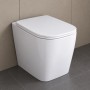 Vaso Wc A Pavimento Serie Diana Senza Brida Ceramica Colore Bianco Lucido