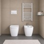 Vaso Wc A Pavimento Serie Diana Senza Brida Ceramica Colore Bianco Lucido